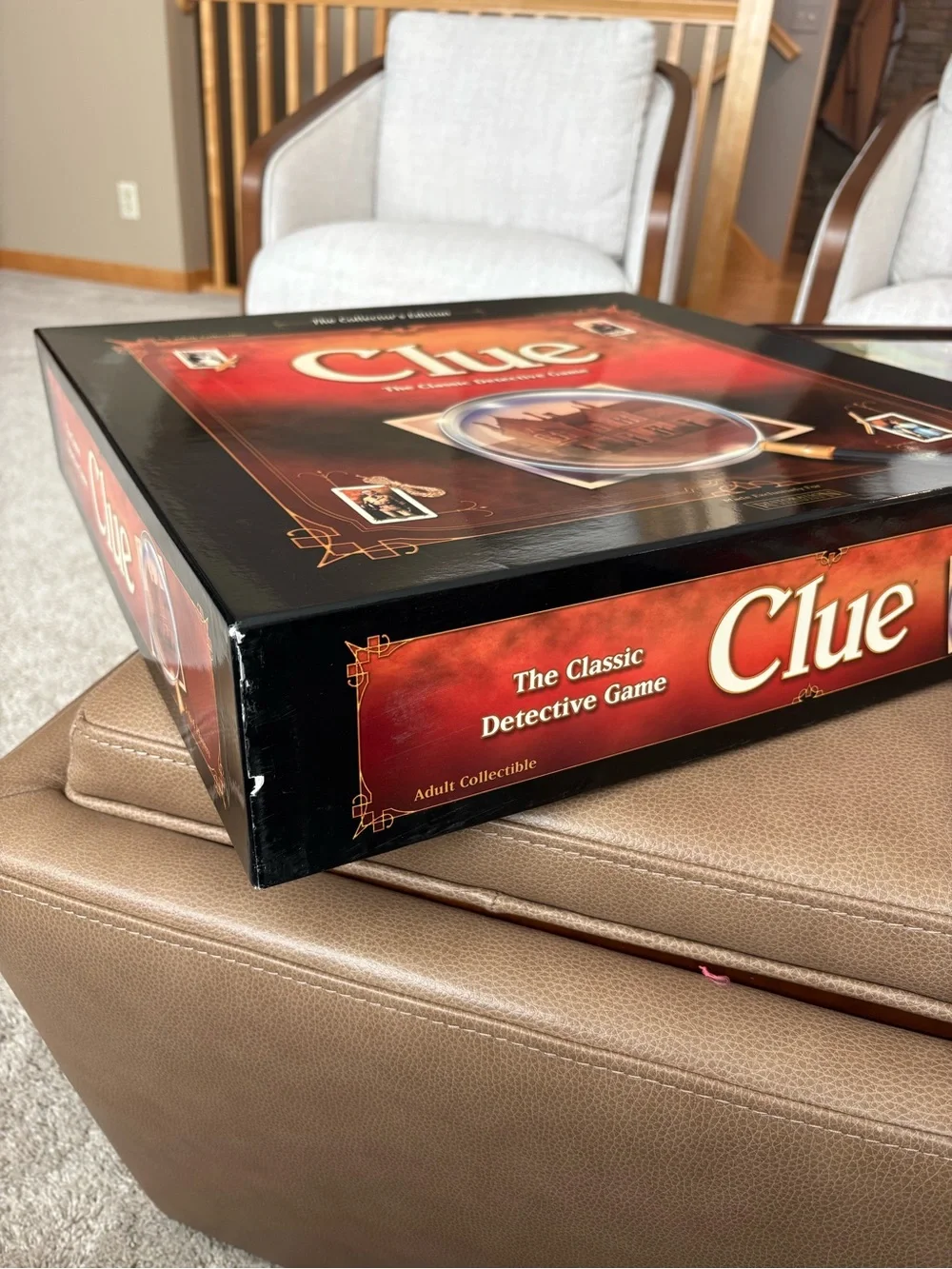 Clue Collector’s Edition Restoration Hardware Hasbro 3D Wood Board Game 2007 NIB